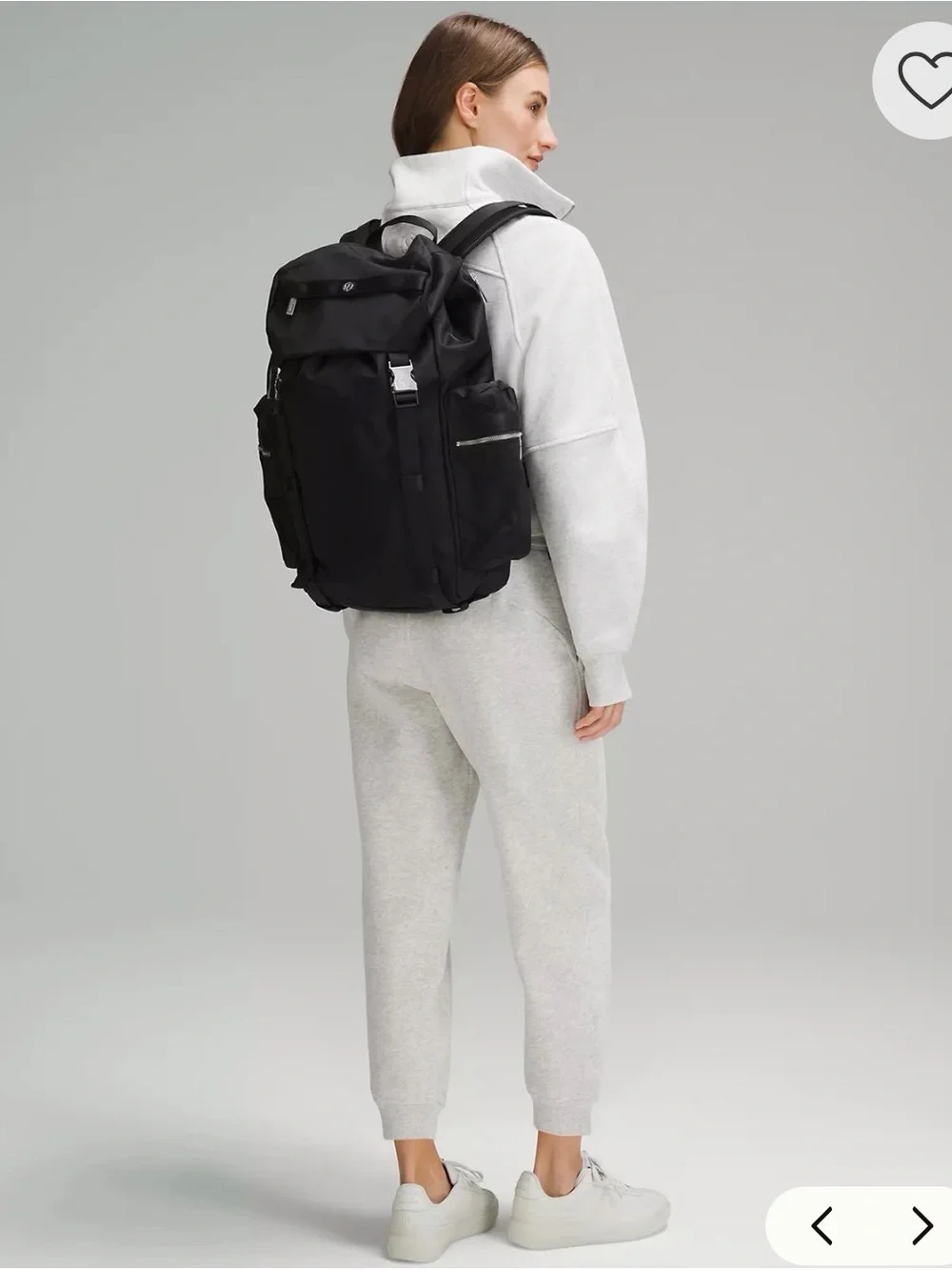 lululemon athletica Black Wunderlust Roll-Top Backpack